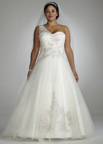 Shoulder Tulle Ball Gown Wedding Dress ...